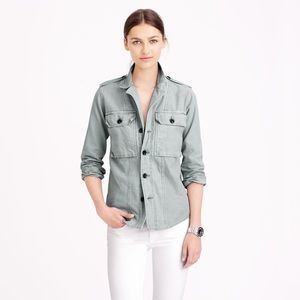 J. CREW oversized faded shirt jacket